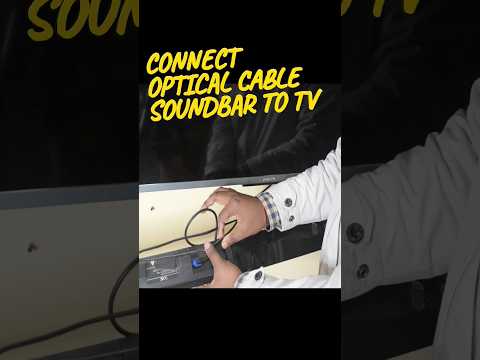 Thumbnail for Connect Optical Cable Soundbar To Tv #shortsfeed #tech #opticalcable #howto #connect #viral