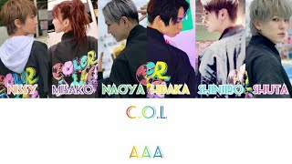AAA - C.O.L  (Color Coded Lyrics Kan/Rom/Eng)