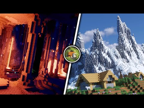 Minecraft 1.18 Caves & Cliffs Shaders Cinematic | 4K