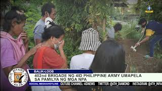 402nd Brigade umapela sa pamilya ng mga NPA