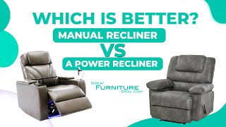 Manual Recliner vs Power Recliner? How do you choose? Which one is better? Recliner Compariso