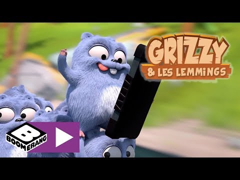 Téléphone portable | Grizzy et les lemmings | Boomerang