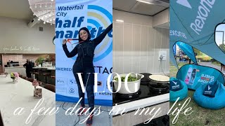 VLOG| Waterfall City half marathon + Breakfast date+ Homebody+ Healthy meal prep+ MORE