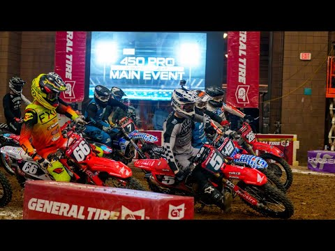 250 Pro Main Kansas City Saturday Night | GT Arena Motocross 2022-2023 Season Replay