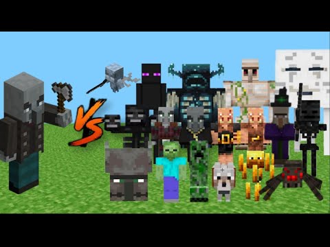 Ravager Vs Every Mob in Minecraft (Minecraft Mob Battle) Minecraft Bedrock Edition