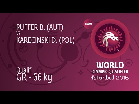 Qual. GR - 66 kg: D. KARECINSKI (POL) df. B. PUFFER (AUT), 5-0