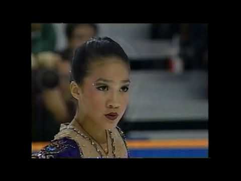 1995 Skate Canada - Ladies Free Skate - Michelle Kwan USA; Interview & Results