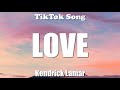 Kendrick Lamar LOVE Just Love Me I Want To Be With You Lyrics TikTok Song