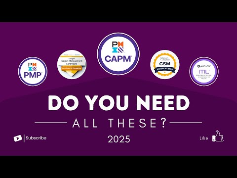 You do not need Certifications for Project Management? PMP, CAPM, Google PM