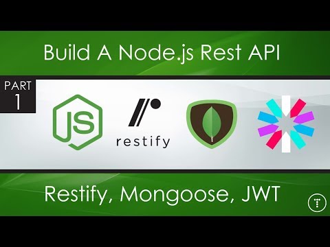 Node js Rest API With Restify Mongoose JWT Part 1