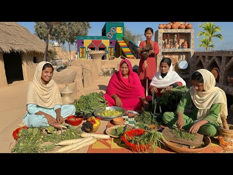 Village Beautiful Women Cooking Routine in Pakistan | Village Food | Desert Life | Lehnda Punjab 