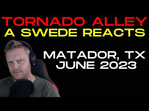 LATE siren??? Matador - The Unexpected Violent Tornado in Texas (A Swede reacts)