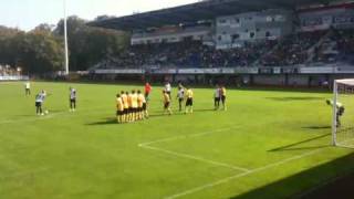 preview picture of video 'Wacker Burghausen : Dynamo Dresden Tor zum 1:0'