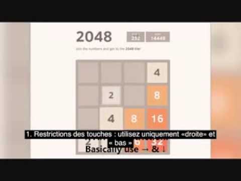 comment gagner jeu 2048