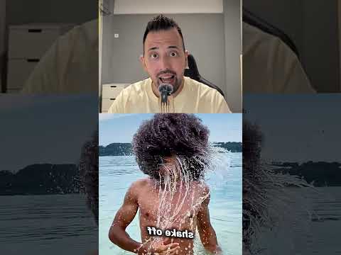 Δεν βρέχονται τα μαλλιά του!💦 #shorts