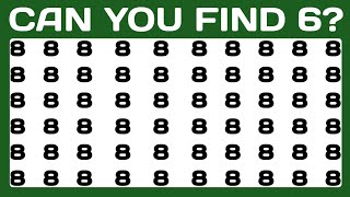 Most People Fail This Quiz… Can You Find 6? Find The Odd One- Number/Letter Edition