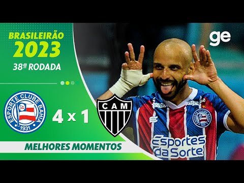 Gols e lances de Bahia x Atlético Mineiro