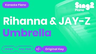 Video thumbnail of "Umbrella (Piano Karaoke) Rihanna & JAY-Z"