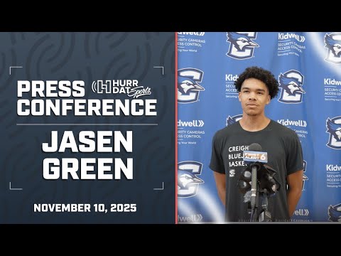 Creighton Bluejay Jasen Green Previews Gonzaga | Creighton Basketball Press Conference