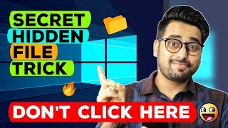 Hide Files Secretly Like A Pro - Hide files secretly in Windows 10 (2019) in Hindi 🔥