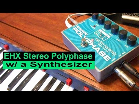EHX Stereo Polyphase Pedal Demo w/ A Synthesizer #7 ARP Solina