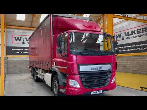 New In Stocklist For Sale: DAF CF290 *EURO 6* 6X2 26 TONNE CURTAINSIDER – 2016 – YN16 VTP