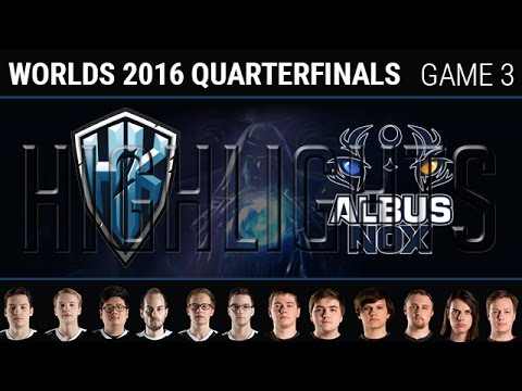 H2K vs Albus Nox Luna Game 3 Highlights, S6 Worlds 2016 Quarter final, H2K vs ANX G3