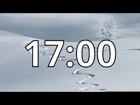 17 Minute Winter Countdown Timer With Music and Alarm (Simple Beep)