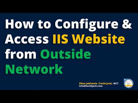 How To Access IIS Website From Outside Network | IIS Web Server