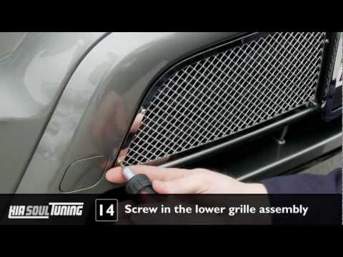 Kia Soul Chrome Mesh Grille Install