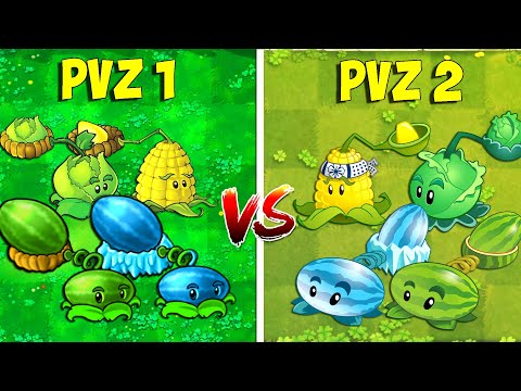 Team PULT PvZ 1 vs PvZ 2 - Who Will Win? - PvZ 2 Team Plant Vs Team Plant