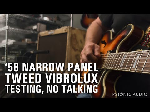 '58 Narrow Panel Tweed Vibrolux | Testing, No Talking