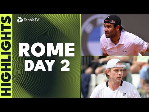 Berrettini Takes On Popyrin; Tsitsipas vs Machac; Bergs & More I Rome 2026 Highlights Day 2