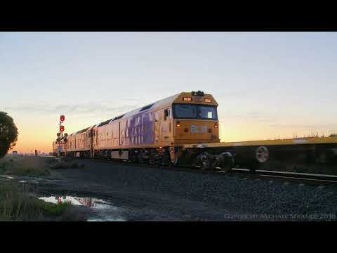 7901v Mildura Containers On The Standard Gauge (6/6/2018) - PoathTV Australian Trains & Railways