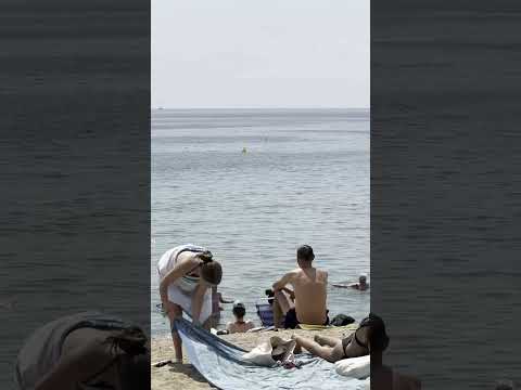 🇪🇸 Beach day at Barcelona beach Spain