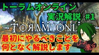 【トーラムオンライン実況】傭兵が教える初心者講座　＃１