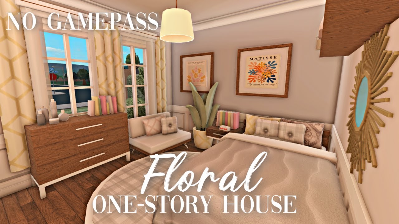 Roblox Bloxburg - No Gamepass Floral Starter House - Minami Oroi