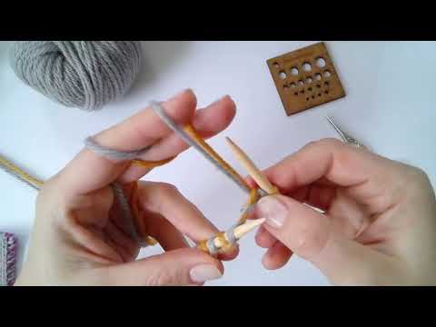 Doubleface - cast on and knit stockinette stitch