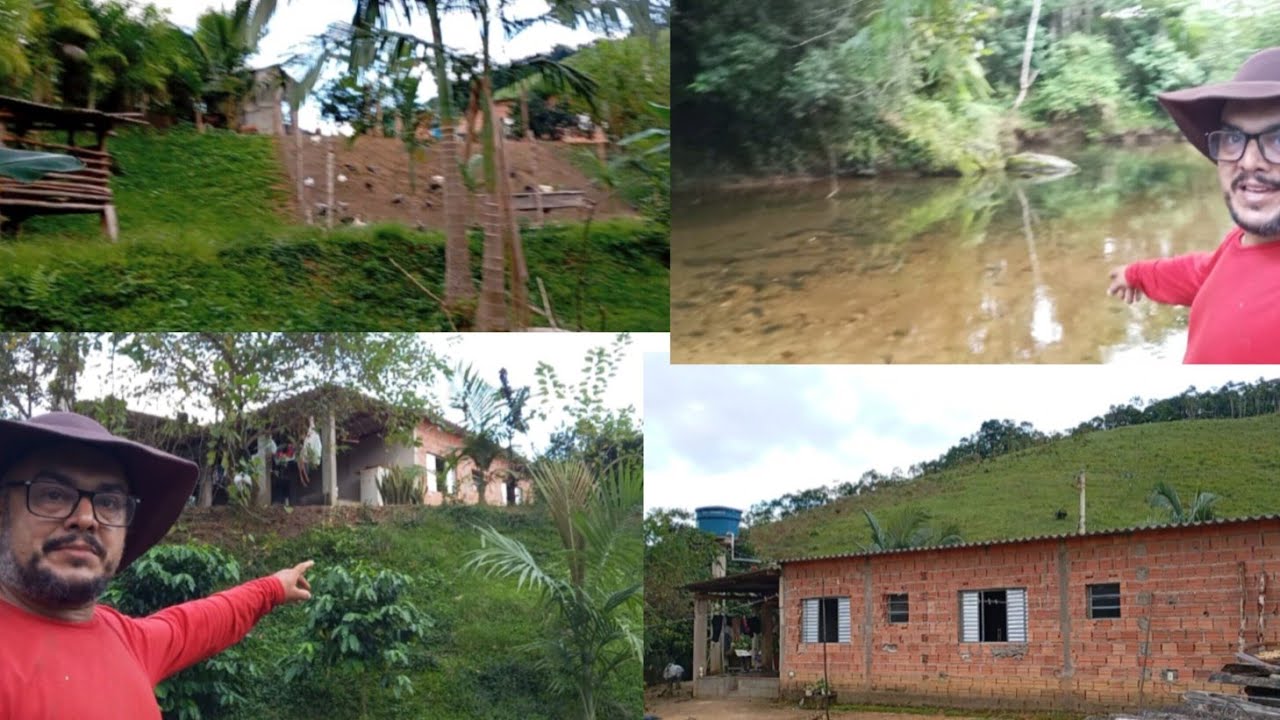 Farm for sale with orchard house and a beautiful river in the background