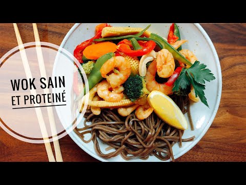 Shrimp and Vegetable Wok with Soba Noodles