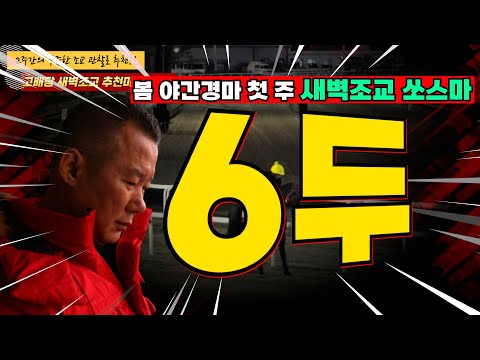 2025년 봄 야간경마 첫 경마주간[새벽조교쏘스마] 2주간 훈련변화 보인