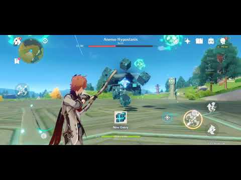 Lvl 1 Childe and Diluc Vs lvl 36 Anemo Hypostasis
