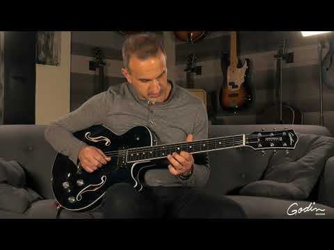 Namm 2019 Preview: The Godin Montreal Premiere A/E Indigo Blue