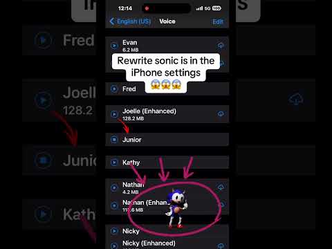 Rewrite sonic voice in the iPhone settings.😱😱😱￼#memes