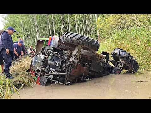 Traktor im Wald versenkt – Traktoriáda Přehořov