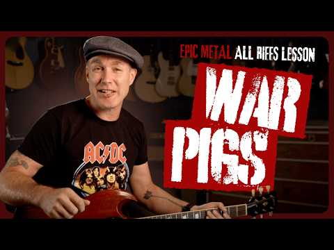 War Pigs - Complete Guitar Lesson (Every Riff, No Solos)