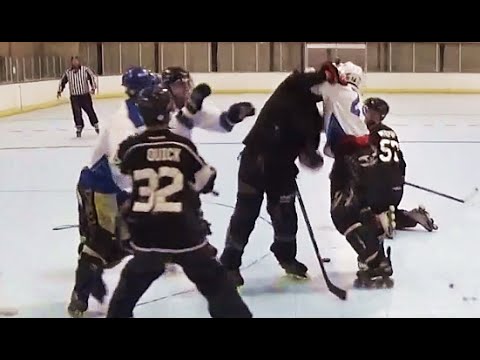 ROLLER / INLINE HOCKEY FIGHT / MINI BRAWL - 2/8/2016