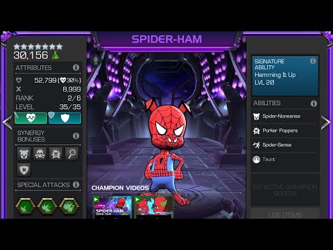 7 Star Rank 2 Peter Porker vs ROL Winter Soldier | Faster than Ascended 6 Star? #mcoc #spiderham