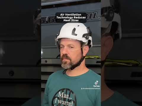 NEW GH400 Safety Helmet From GE! The Latest In Heat Stress Reduction with Koroyd Technology!
