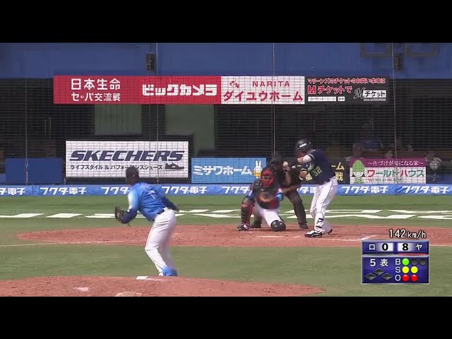 【5回表】マリーンズ・佐々木が意地の2者連続三振!! 2017/6/11 M-S